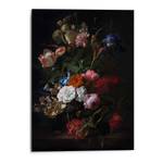 Afbeelding Bloemen Mauritshuis metaal - zwart - 50 x 70 x 2 cm