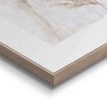 Set afbeeldingen Botanisch I verwerkt hout - beige - 40 x 50 x 1,6 cm