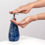 Distributeur de savon Blue Marble Céramique / ABS - Bleu - 8,3 x 20 cm