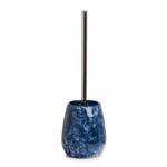 Scopino e portascopino Blue Marble Ceramica / ABS - Blu - 12,8 x 41 cm