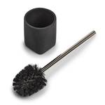 Brosse WC Dark Stone Polyrésine - Noir - 9,5 x 36,5 cm