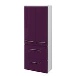 Armoire de salle de bain Kopenhagen Violet brillant - Largeur : 50 cm