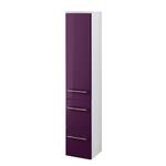 Armoire de salle de bain Kopenhagen Violet brillant - Largeur : 25 cm