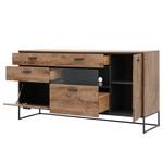 Dressoir Meevoo II rustieke eikenhouten look/grafietkleurig