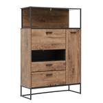 Highboard Meevoo I Eiche Rustikal Dekor / Graphit