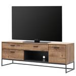 Tv-meubel Meevoo II rustieke eikenhouten look/grafietkleurig