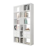 Bibliothèque Emporior XI Blanc brillant - Largeur : 120 cm