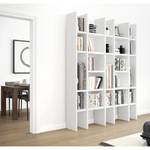 Boekenkast Emporior XII crèmewit - Hoogglans wit - Breedte: 170 cm