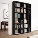 Boekenkast Emporior IX Eikenhouten zwartbruin look - Breedte: 145 cm