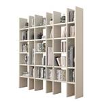 Bibliothèque Emporior XII Blanc crème - Mat beige clair - Largeur : 216 cm