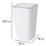 Poubelle de salle de bain Candy Polystyrène / Plastique ABS - Contenance : 6 L - Blanc