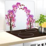 Multi-Platte Orchideenblüte Glas - Mehrfarbig