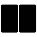 Afdekplaten Zwart (set van 2) glas - zwart