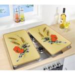 Afdekplaat Korenbloemen (set van 2) glas - meerdere kleuren