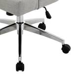 Chaise de bureau Caney Tissage à plat / Métal - Gris clair / Chrome