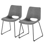 Chaises Zara II (lot de 2) Gris clair