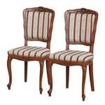 Chaises capitonnées Alessio (lot de 2) Rouge