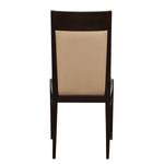 Chaises Ripon (lot de 2) Tissu / Hêtre massif - Camel / Noir