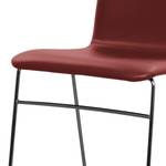 Chaises capitonnées Myko (lot de 2) Carmin