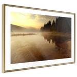 Cornice e poster Autumn Evening Polistirene / Carta - Bianco/Dorato - 60 x 40 cm