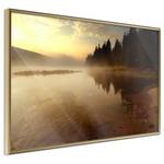 Poster Autumn Evening polystyreen/papierpulp - Goud - 60 x 40 cm