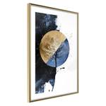 Cornice e poster Day and Night Polistirene / Carta - Bianco/Oro - 30 x 45 cm