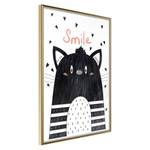 Cornice e poster Smile Polistirene / Carta - Oro - 30 x 45 cm