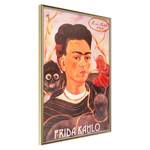 Poster Frida Kahlo Polystyrol / Papiermass - Gold - 30 x 45 cm