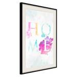 Affiche Rainbow Home Polystyrène / Papier - Noir / Blanc - 30 x 45 cm