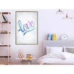 Cornice e poster Love Polistirene / Carta - Dorato - 30 x 45 cm