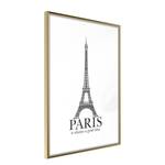 Poster Paris Is Always a Good Idea Polistirene / Carta - Bianco/Dorato - 20 x 30 cm