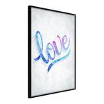 Cornice e poster Love Polistirene / Carta - Nero - 20 x 30 cm