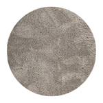 Hochflorteppich Yogi II Polyester - Sandgrau - Durchmesser: 80 cm