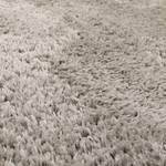 Tappeto a pelo lungo Yogi II Poliestere - Grigio sabbia - Diametro: 80 cm