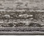 Laagpolig vloerkleed Oxford II polyester - Antracietkleurig/crèmekleurig - 80 x 150 cm