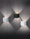 Lampada da parete Quad Alluminio - 1 punto luce - Bianco