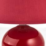 Tafellamp Primo textielmix/keramiek - 1 lichtbron - Rood