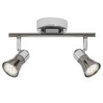 LED-plafondlamp Jupp staal - 2 lichtbronnen - Aantal lichtbronnen: 2