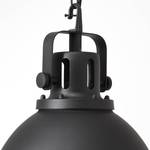 Hanglamp Jesper staal - 1 lichtbron - Zwart - Diameter: 38 cm