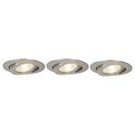 LED-inbouwlamp Nodus ijzer - 3 lichtbronnen