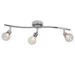 Plafondlamp Bulb transparant glas/ijzer - Aantal lichtbronnen: 3