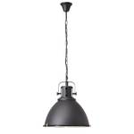 Hanglamp Jesper staal - 1 lichtbron - Zwart - Diameter: 47 cm