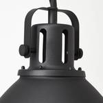 Hanglamp Jesper staal - 1 lichtbron - Zwart - Diameter: 47 cm