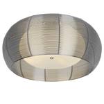 Plafondlamp Relax melkglas/aluminium - 2 lichtbronnen