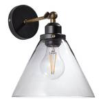 Wandlamp Ronald rookglas/ijzer - 1 lichtbron