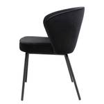 Chaises capitonnées Bird II (lot de 2) Noir