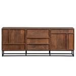 Sideboard Borro I Mango massiv / Metall - Mango / Schwarz