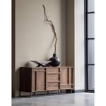 Sideboard Borro II Mango massiv / Metall - Mango / Schwarz