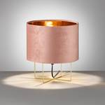 Lampe Candy Velours / Fer - 1 ampoule - Rose - Largeur : 24 cm