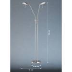 Staande LED-lamp Bendby II glas/ijzer - 2 lichtbronnen